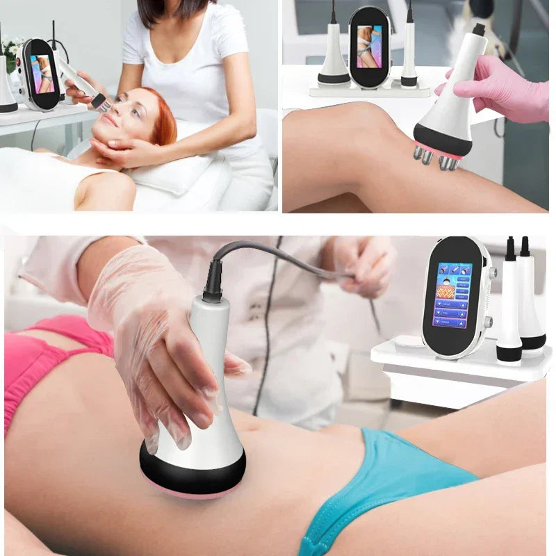 RF&EMS 3In1 Cavitation Ultrasonic Body Slimming RF Lifting Machine Beauty Device Massager Skin Tighten Face Skin Care Tool