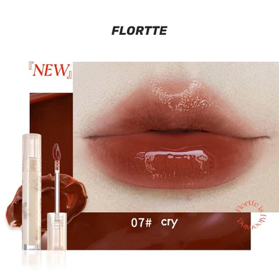 FLORTTE Beauty Lip Lasting Tint First Kiss Series Water Glossy Nice To Meet Chu Blooming Liquid Lipstick Makeup Women Cosmetics