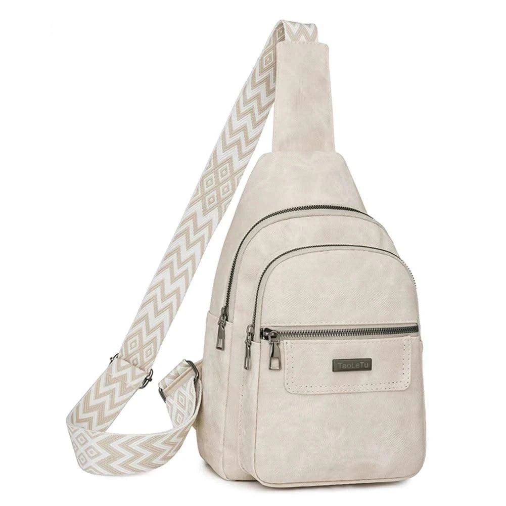 Women Men PU Leather Shoulder Bag Fashion Sling Crossbody Bag