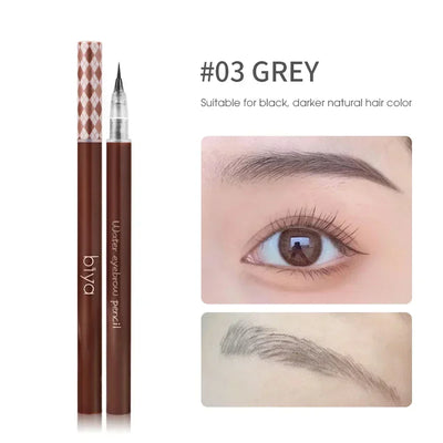 0.01mm Ultra Fine Eyebrows Pencil Waterproof Long Lasting No Blooming Eyeliner Lying Silkworm Pen Easy To Color Eye Makeup Tools