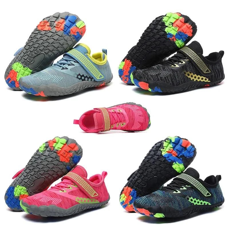 Children Quick-Drying Barefoot Shoes| Wide-Toed Lightweight Upstream Wading Shoes 24-38 | Boys Girls | Beach Diving, Boating |