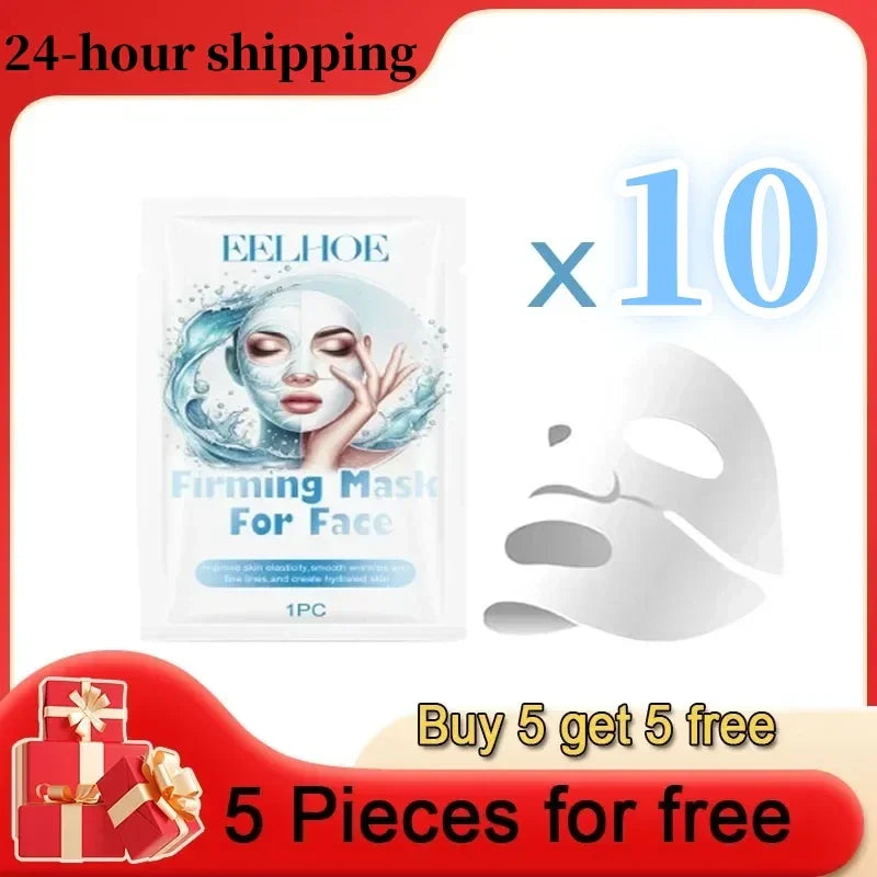 Water -Soluble Collagen Face Mask Shrink Pore Deep Moisturizing Overnight Mask Anti-Wrinkle Hydrating Brightening Face Skin Care
