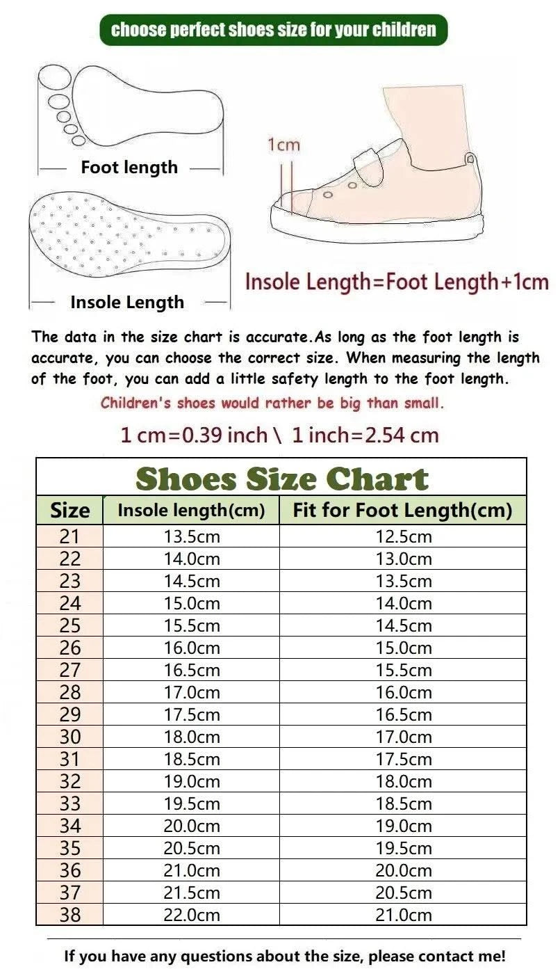 Children's Sports Shoes Spring New Boys Casual Shoes Non-slip Girl Sport Shoes Breathable Soft Sole Unisex Sneakers