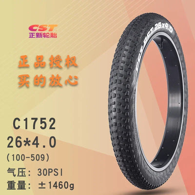 CST BFT-Mountain Bike Tire, Snow Tires for Electric Bike, City Fat Tires, C1752 ATV Tire, 27.5x4.0, 26x2.25, 27.5x4.0