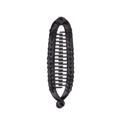 Hair Jewelry Banana Barrettes Fish Hair Claw Clips Hairpins Black Rhinestone Hair Accessories for Women Clips Clamp New Headwear