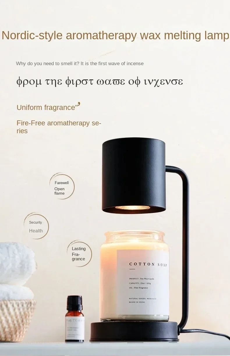 Korean Candle Warmer Lamp Candle Tray  Candle Holder Modern Dimmable Electric Night Light Fragrance Light Desk Decor Lighting