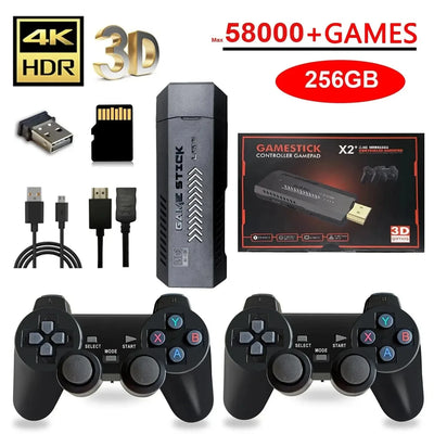 New Classic Video Game Console. Wireless 4K HD Controller. 30000 Games, 50 Simulators. Compatible with PS1, N64 Retro Gaming