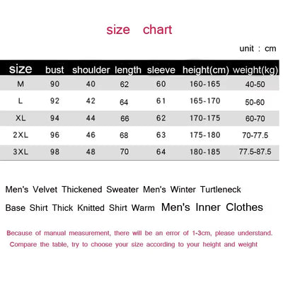 New Turtleneck Sweaters Men Autumn Winter Thick Knitted Sweaters Added Velvet Solid Color Casual Base Pullovers