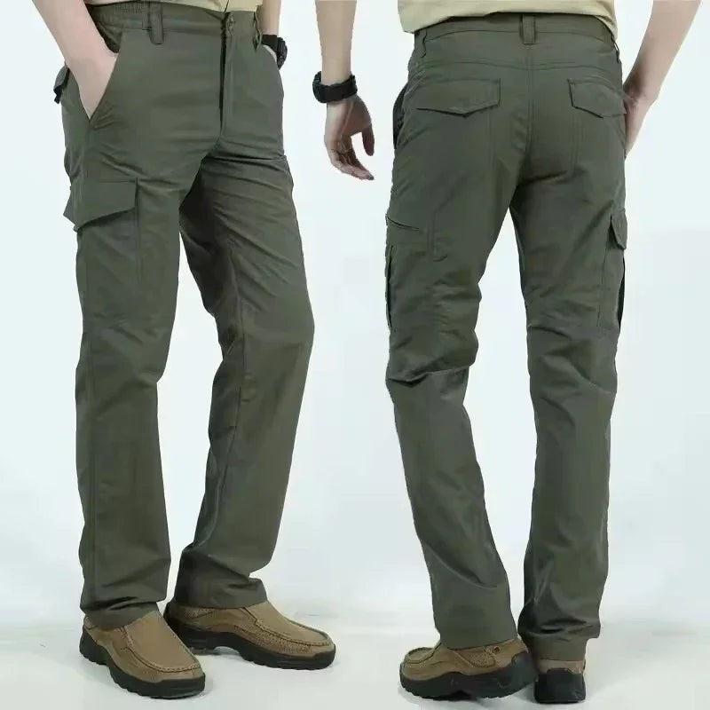 Military Tactical Pants Cargo Men Waterproof Trousers Casual Pants Wear-resistant Multi-pocket Outdoor Hiking Work Trousers Male