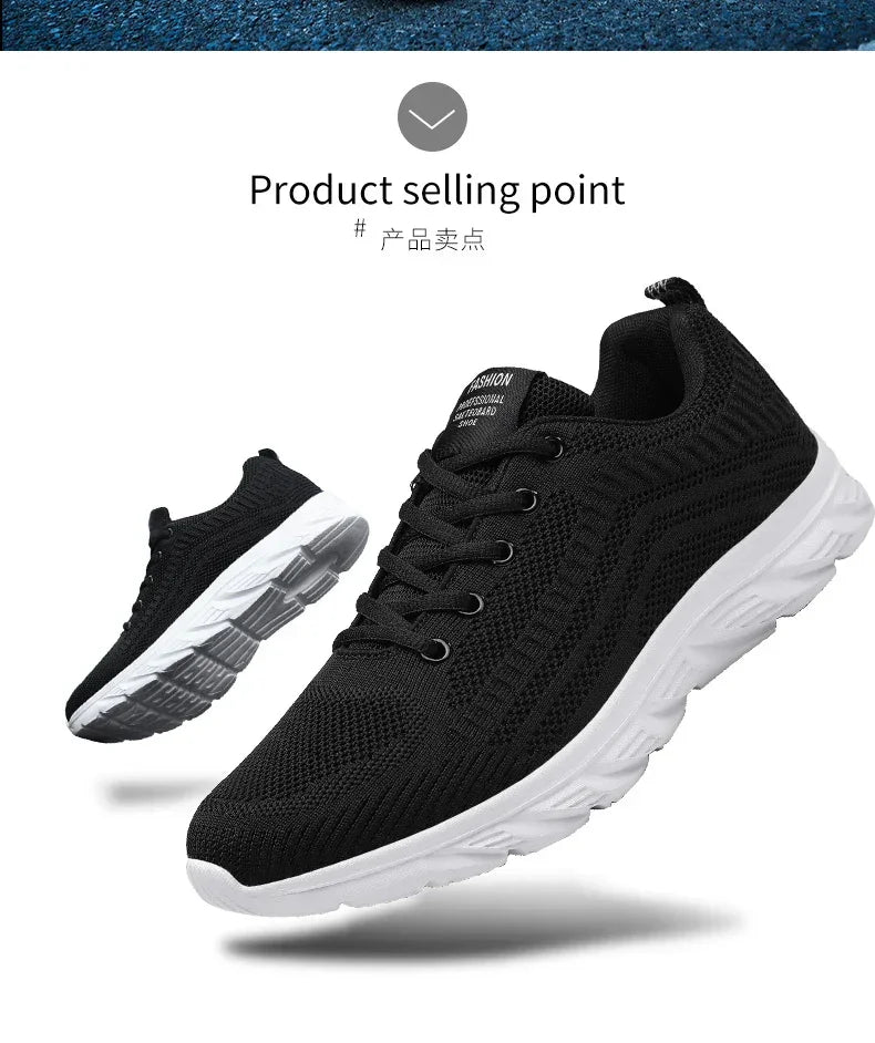New Athletic Shoes for Men Shoes Sneakers Black Casual Men Mesh Sneakers Breathable Tennis Running Walking Gym Men Shoes