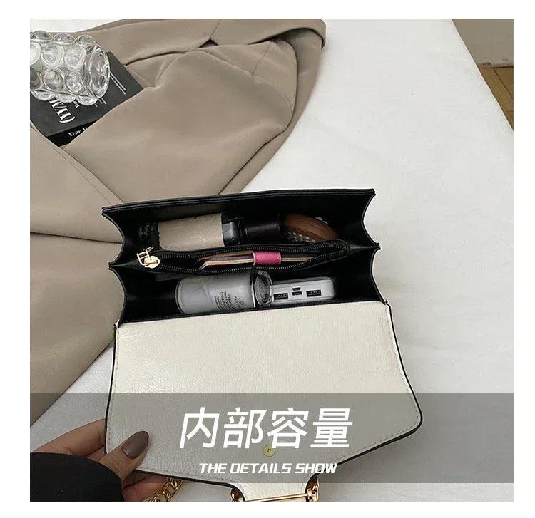Luxury brand leather handbag for women elegant classic popular ladies shoulder bag by famous designer modern