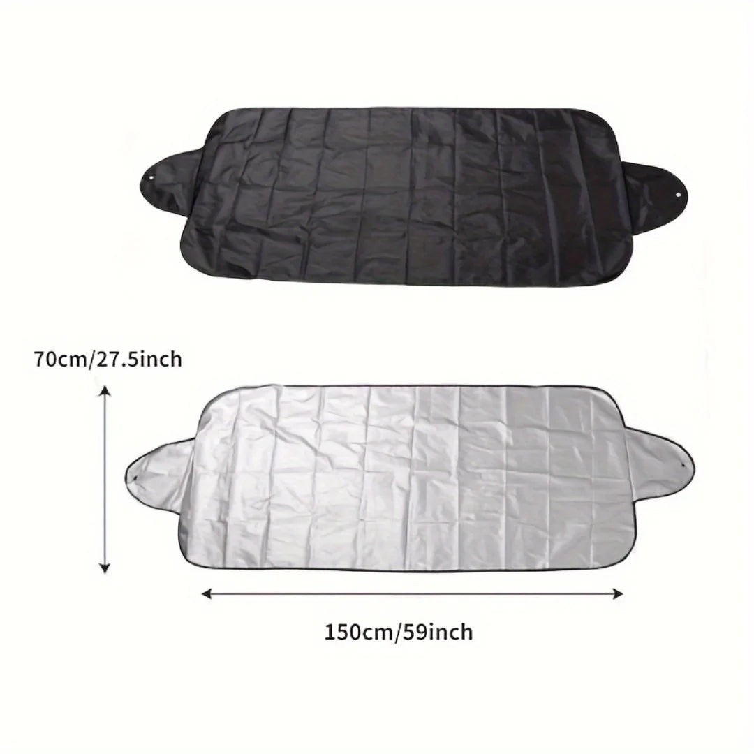Universal Car Windshield Snow Cover - Frost Ice Rain & Sun Protector for Most Cars & SUVs, 1PC Auto Windscreen Shield
