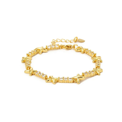 Chunky X Cross Choker Necklace For Women Aesthetic Crosses Gold Color Crystal Chain on Neck Collar Statement Fashion Jewelry