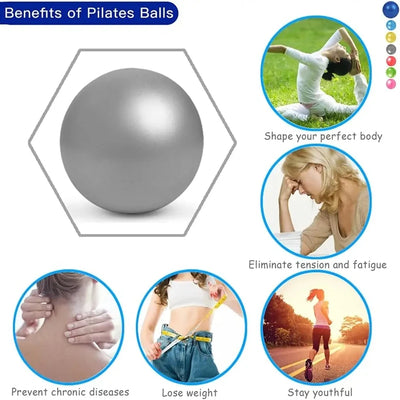 Yoga Ball-Matte Textured Reinforced Anti-Burst Back-Supporting Ball with Handles Gymnastics Ball Fitness Pilates Ball