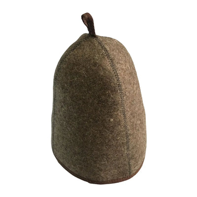 1x Sauna Hat 3mm Thick Anti Heat Headgear Banya Russian Style Wool Felt Shower Cap for Men Women Shower Bathing Accessories