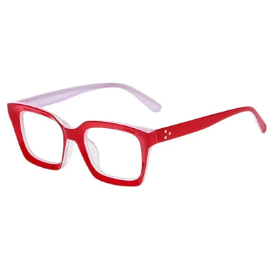 Blue Light Blocking Reading Glasses Frame Square Flat Mirror Round Face Anti-blue Glasses Men and Women Fashion