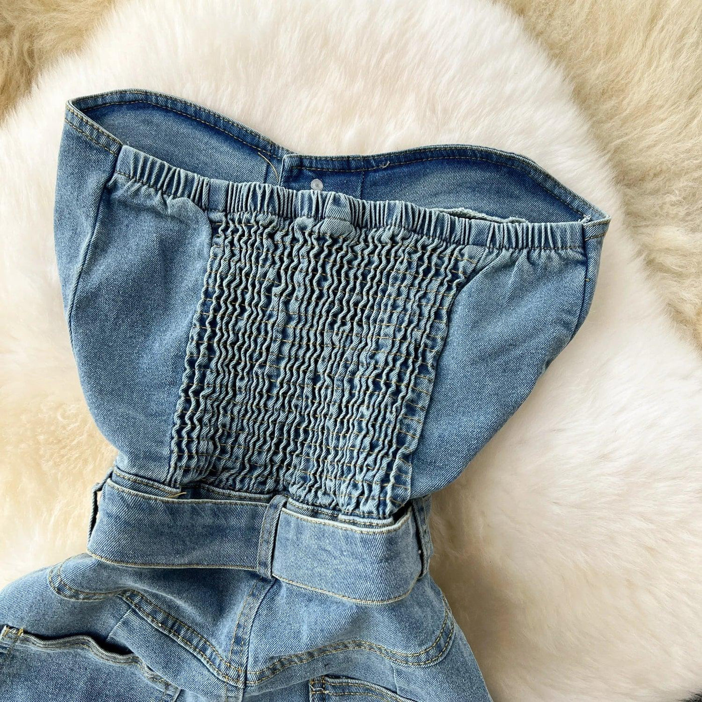 Denim Dress Women Sheath Dresses Vintage Sexy Vestidos Sleeveless Backless Washed Belt Tight Waist Split Sundress Summer 2025