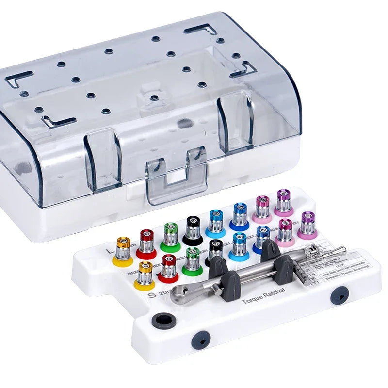 Dental Universal Implant Prosthetic Kits Restoration Torque Screwdriver Wrench Colorful TorqueRatchet Dentistry Handpiece Repair