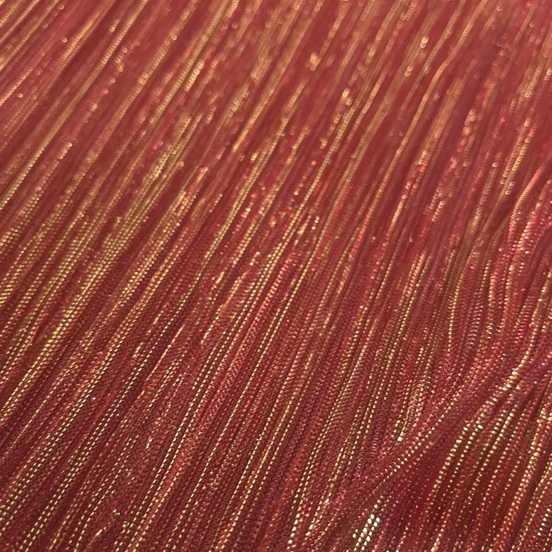 Soft Tulle Pleated Fabric Bark Wrinkle Texture By The Meter for Wedding Decoration Clothes Sewing Anti-wrinkle Cloth Glossy Gray