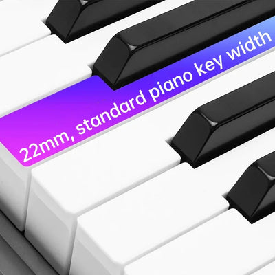 37 Keys Digital Piano for Kids and Adults 2.2CM Piano Key with Mic and Earphones Jacks Music Educational Instrument Wood Piano
