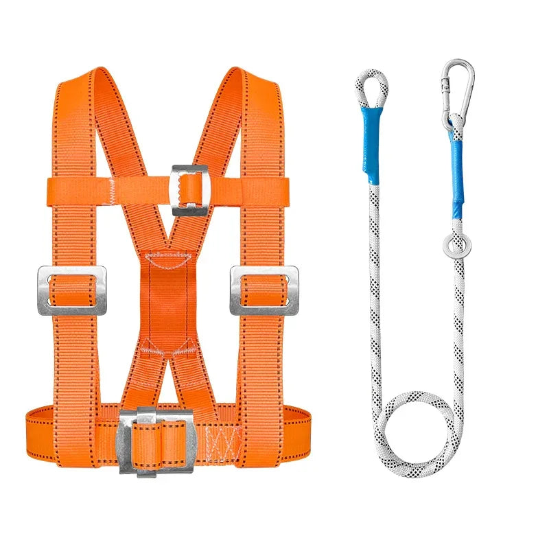 Climbing Harness Safety Harness Rock Multi-functional Lanyard Adjustable Safety Belt Camping Outdoor Adjustable Safety Equipment