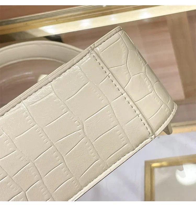Classic women’s handbag in leather shoulder and crossbody bag style luxury elegant design for ladies by famous designer