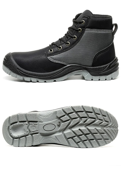 Men's safety shoes are anti smashing, anti piercing, anti-static, anti slip, wear-resistant, and splash proof work shoes