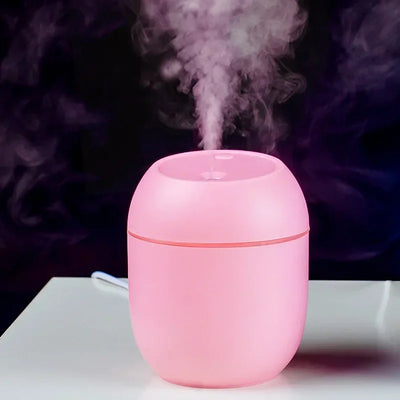 Humidifier Small Desktop Car Aromatherapy Machine Hydrator Silent USB Mini Air Humidifier with LED Color Lamp