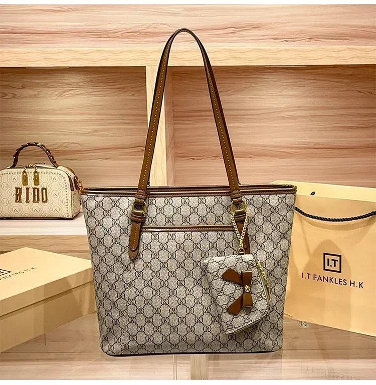 Brand handbag for women 2025 new spring/summer high-end texture retro designer single shoulder crossbody bag with large