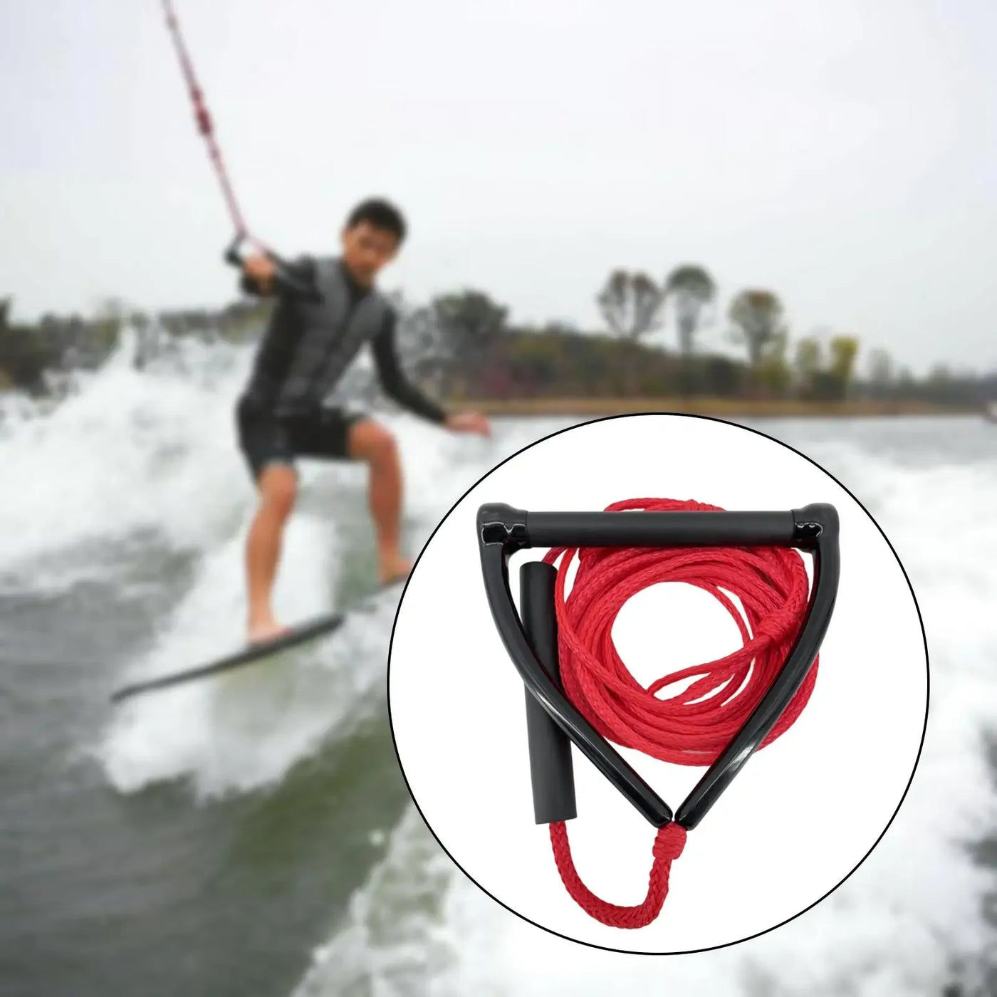 Water Ski Rope Multifunctional Heavy Duty Wakeboard Rope for Kneeboard