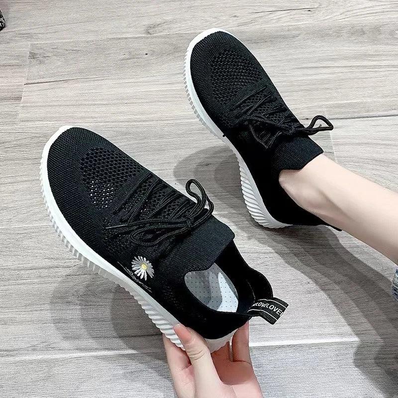 Women's Breathable Mesh Running Shoes - Lightweight Shock-Absorbing Gym Sneakers, Trendy Fashion Sports & Leisure Goddess Shoes