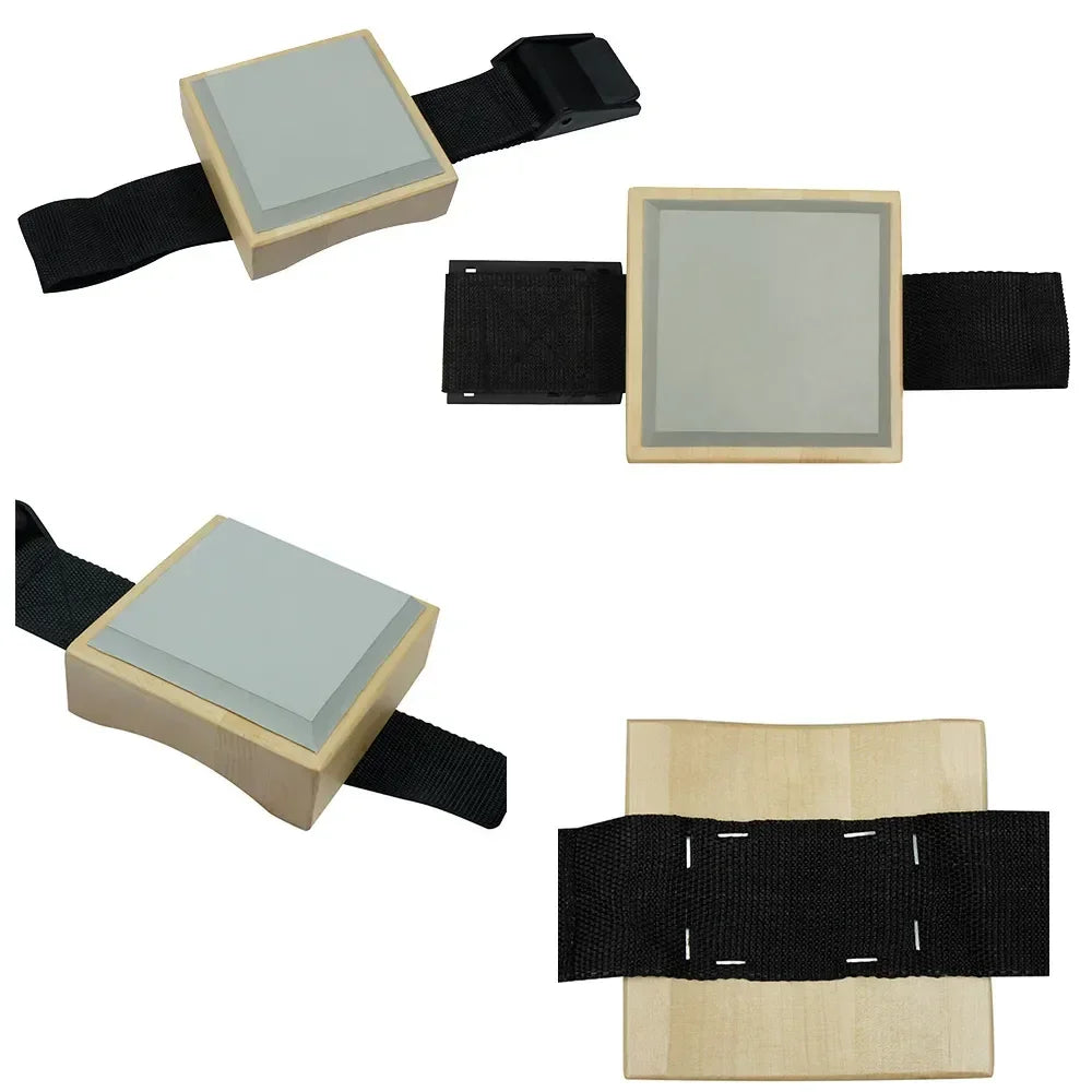 Dumb Drum Pad Beginner Practice Tools Solid Wooden Made Training Part Belt Percussion Drum Leggings Musical Instrument Accessory