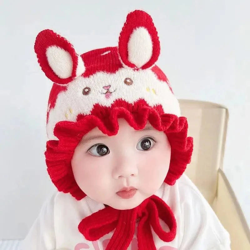 Cosy Bonnet Rabbit Baby Hat With Ears  |Winter | New-born, Boys, Girls,  Infant, Toddler Cap |Beanies Soft Ear Protection