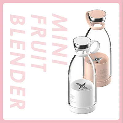 Portable rechargeable blender, hand-held blender (rechargeable &USB) suitable for making smoothies and juices, perfect gift.