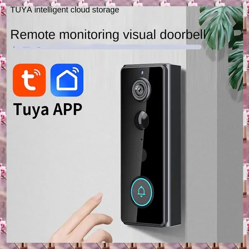2025 Doorbell Camera Wireless Outdoor With Chime,180° Head-To-Toe View, 2K Video Doorbell No Subscription,Tuya 2.4Ghz Wifi,Doorb