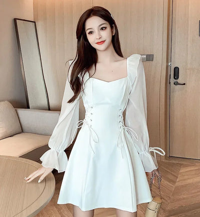 Dresses for Women Sensual Sexy A Line Spring Autumn Woman Long Sleeve Dress On Sales Designer Korean Fashion G Y2k Hot Promotion