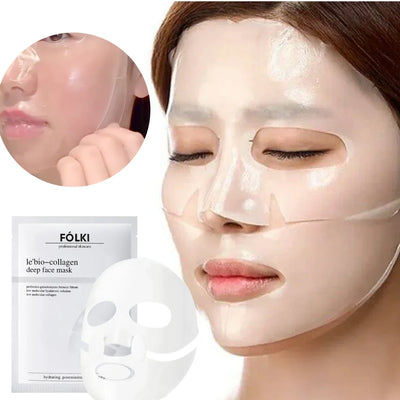 5/10PCS Collagen Face Mask Shrink Pores Deep Hydrating Overnight Mask Moisturizing Refreshing Brightening Korean Face Skin Care