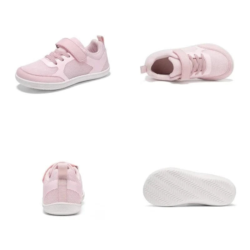 New children's wide version anti slip breathable shoes, minimalist sports shoes for boys and girls, with minimal wear and tear