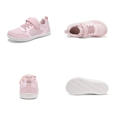 New children's wide version anti slip breathable shoes, minimalist sports shoes for boys and girls, with minimal wear and tear