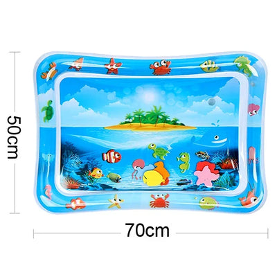 Inflatable Tummy Time Baby Play Mat Infants Water Cushion Early Education Interactive Baby Toys For Toddlers Sensory Development