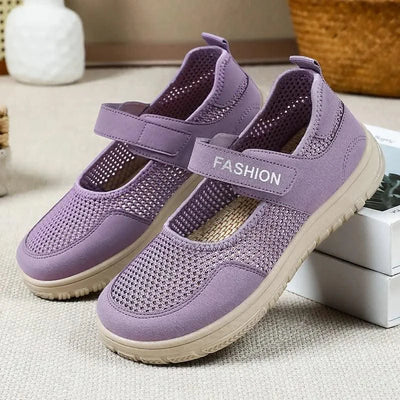 Women's Plus Size Wide Width Sandals Soft Sole Comfortable Mom Shoes Breathable Fabric Spring No Slip Chubby Feet Casual Walking