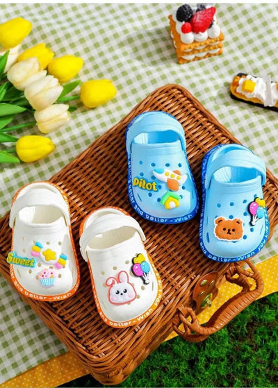 Soft Anti-Skid Cartoon Design Hole Sandals |Children's Shoes | Summer Wear For Boys Girls | Kids Shoes/Slippers | Baby Shoes