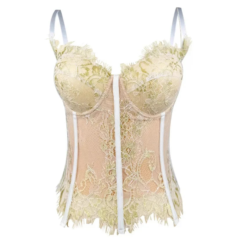 Women's Shaping Sexy Lace Corset Floral Lace