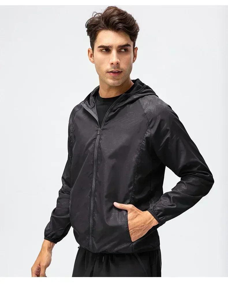 Spring windbreaker jackets for men women coat sun protection quick dry waterproof rain jacket