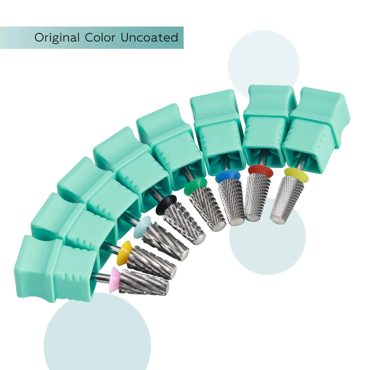 HYTOOS Safety Tapered Nail Drill Bits 3/32 Smooth Top Carbide Drill Bits for Nails Electric Drills File Accessories Removal Gel