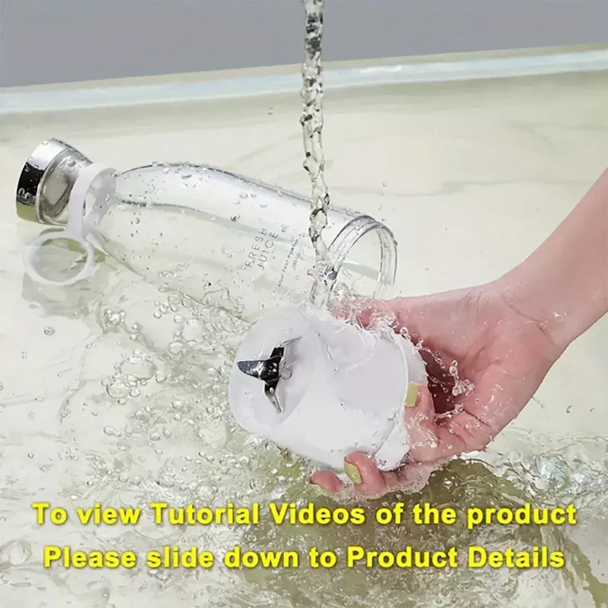 Portable rechargeable blender, hand-held blender (rechargeable &USB) suitable for making smoothies and juices, perfect gift.