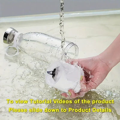 Portable rechargeable blender, hand-held blender (rechargeable &USB) suitable for making smoothies and juices, perfect gift.