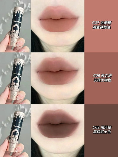 Beauty Glazed  Mirror Flower Lip Gloss  Lipstick Strawberry Rococo Collection Little Angel Lip Cream Lipstick 3.5g