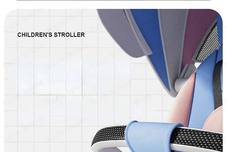 Baby stroller 0 to 3 years High view Shock absorption four wheels stroller folding Can sit or lie down lightweight baby stroller