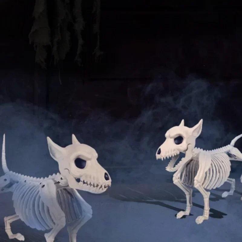 Halloween decor creative home ornament animal skeleton little wolf indoor outdoor garden decoration